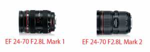 Comparison of 24-70 mk1 and mk2