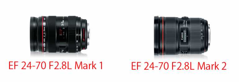 Comparison of 24-70 mk1 and mk2