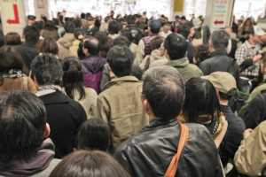 Trying to get out of Ueno Station